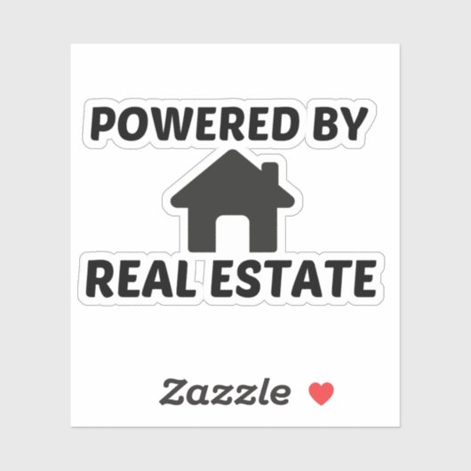 REAL ESTAAT STICKER (Vel)