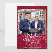 Real Estate Agency Business Kerstfoto Feestdagenkaart (Voorkant / Achterkant)