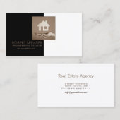 Real Estate Agency House Photo Visitekaartje (Voorkant / Achterkant)