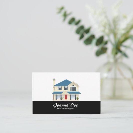 Real Estate Agent 2 Visitekaartje (Staand voorkant)
