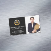 Real Estate Agent | Aangepast Afbeelding agent Magnetisch Visitekaartje (Voorbeeld)