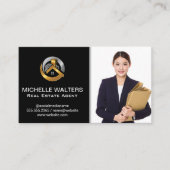Real Estate Agent | Aangepast Afbeelding agent Visitekaartje (Voorkant)