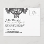 Real Estate Agent Adverteren Briefkaart (Achterkant)