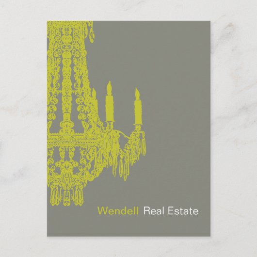 Real Estate Agent Adverteren Briefkaart (Voorkant)