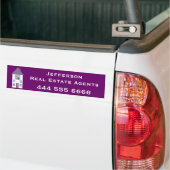 Real Estate Agent Adverteren Bumpersticker (Op Truck)
