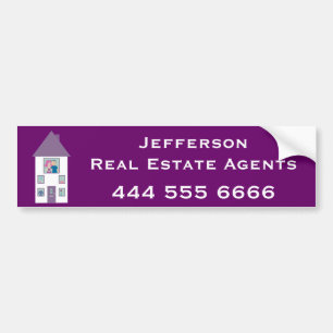Real Estate Agent Adverteren Bumpersticker