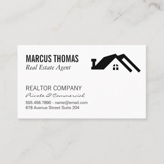 Real Estate Agent Afsprakenkaartje (Voorkant)