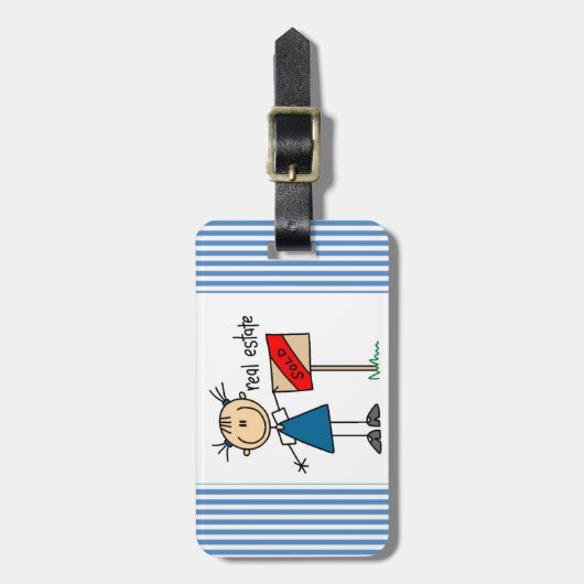 Real Estate Agent Bagagelabel (Voorkant verticaal)