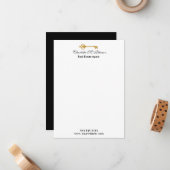 Real Estate Agent Black en White minimalist Notitiekaartje (Voorkant / Achterkant in situ)