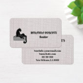 Real Estate Agent Black en White toevoegen Visitekaartje (Bureau)