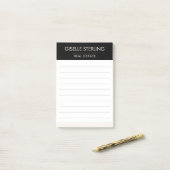 Real Estate Agent Black Gold Professional Post-it® Notes (Op bureau)