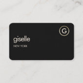 Real Estate Agent Black Gold QR Code Visitekaartje (Voorkant)