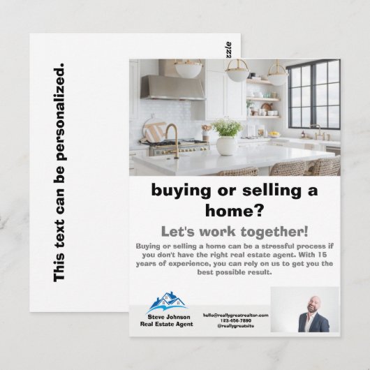 Real Estate Agent Briefkaart (Voorkant / Achterkant)