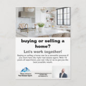Real Estate Agent Briefkaart (Voorkant)