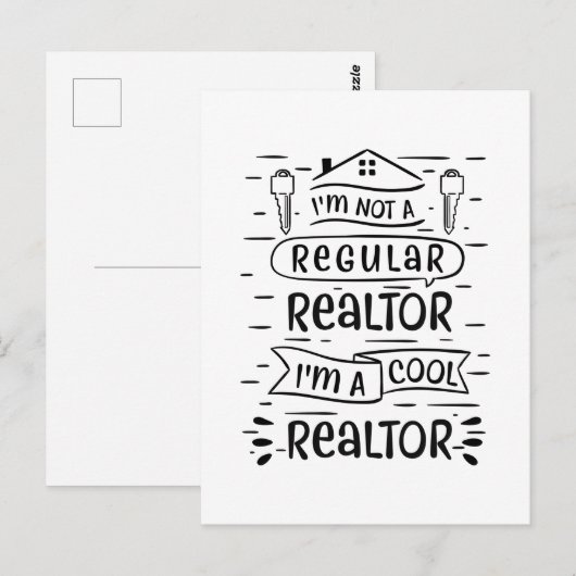 Real Estate Agent Briefkaart (Voorkant / Achterkant)