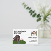 Real Estate Agent / Broker Professional Visitekaartje (Staand voorkant)
