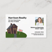 Real Estate Agent / Broker Professional Visitekaartje (Voorkant)