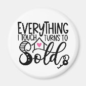 Real Estate Agent Broker Running Comps Realtor Magneet (Voorkant)