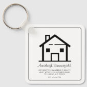 Real Estate Agent Business Promotie Swag Sleutelhanger (Voorkant)