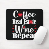 Real Estate Agent Coffee Lover Funny Gift Muismat (Met muis)