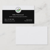 Real Estate Agent en vertegenwoordiger Visitekaartje (Voorkant / Achterkant)