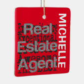 Real Estate Agent Extraordinaire CUSTOM Keramisch Ornament (Rechts)