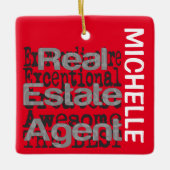 Real Estate Agent Extraordinaire CUSTOM Keramisch Ornament (Voorkant)