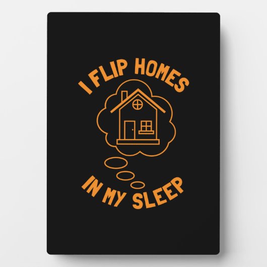 Real Estate Agent Flip Homes in Sleep Fotoplaat (voorkant)