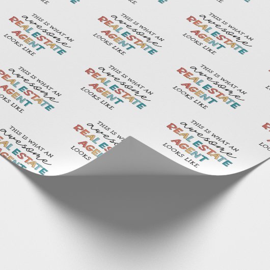 Real Estate Agent Funny Geweldige Realtor Cadeaupapier (Hoek)