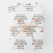 Real Estate Agent Funny Geweldige Realtor Inpakpapier Vel (In situ)