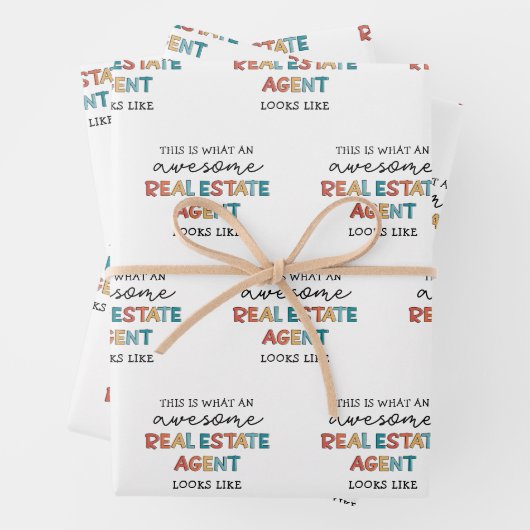 Real Estate Agent Funny Geweldige Realtor Inpakpapier Vel (In situ)