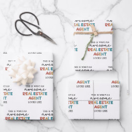 Real Estate Agent Funny Geweldige Realtor Inpakpapier Vel