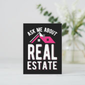 Real Estate Agent Funny House Broker Briefkaart (Staand voorkant)