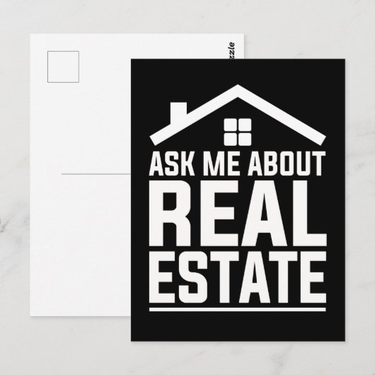 Real Estate Agent Funny Property Estate Broker Briefkaart (Voorkant / Achterkant)