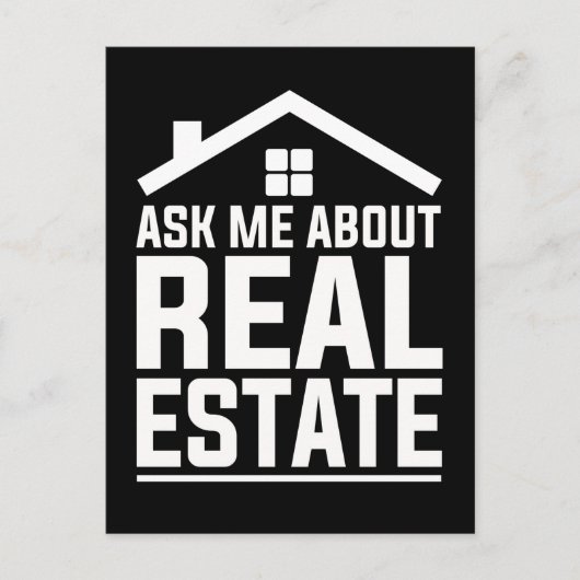 Real Estate Agent Funny Property Estate Broker Briefkaart (Voorkant)