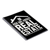 Real Estate Agent Funny Property Estate Broker Notitieboek (Rechterzijde)