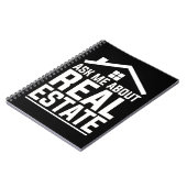 Real Estate Agent Funny Property Estate Broker Notitieboek (Linkerzijde)