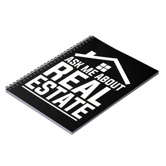 Real Estate Agent Funny Property Estate Broker Notitieboek (Linkerzijde)