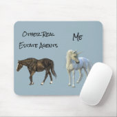 Real Estate Agent Gift Unicorn Horse Muismat (Met muis)