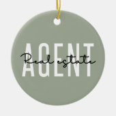 Real Estate Agent | Giften voor Realtor Keramisch Ornament (Voorkant)