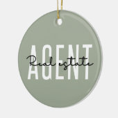 Real Estate Agent | Giften voor Realtor Keramisch Ornament (Links)