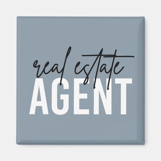 Real Estate Agent | Giften voor Realtor Magneet (Voorkant)
