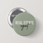 Real Estate Agent | Giften voor Realtor Ronde Button 5,7 Cm (Voorkant /achterkant)