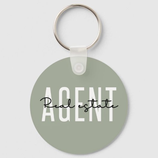 Real Estate Agent | Giften voor Realtor Sleutelhanger (Voorkant)