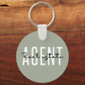 Real Estate Agent | Giften voor Realtor Sleutelhanger (Voorkant)