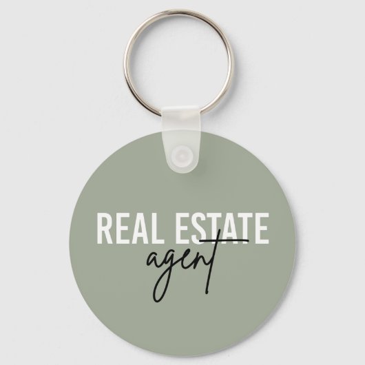 Real Estate Agent | Giften voor Realtor Sleutelhanger (Voorkant)