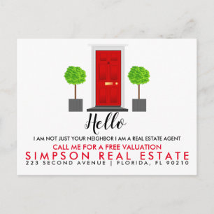 Real Estate Agent HALLO CARD Aankondigingskaart