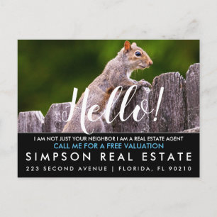 Real Estate Agent HALLO CARD Aankondigingskaart