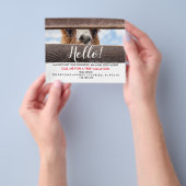 Real Estate Agent HALLO CARD Flyer (Hand)