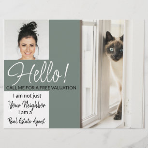 Real Estate Agent HALLO CARD shop brochure